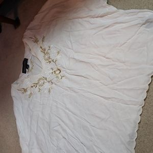 Embroidered white blouse
